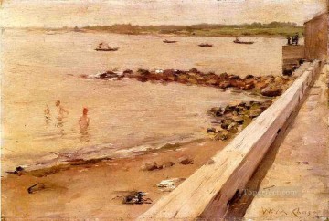 the bath of psyche Painting - The Bathers William Merritt Chase